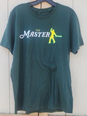 The Master At Golf Barstool Sports Large Green Putting Tee Shirt Graphic Augusta